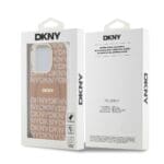 DKNY PC/TPU Repeat Pattern Tonal Stripe MagSafe Pink Kryt iPhone 13 Pro