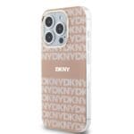 DKNY PC/TPU Repeat Pattern Tonal Stripe MagSafe Pink Kryt iPhone 13 Pro Max