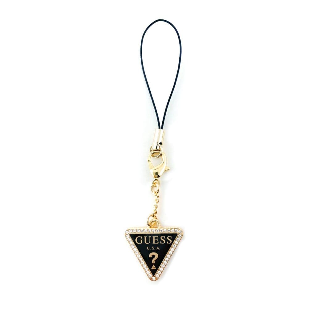 Guess Prívesok Strass Triangle Metal Logo