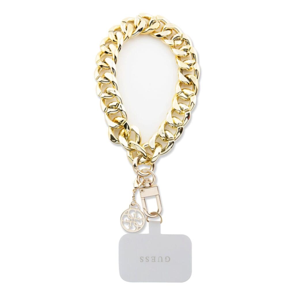 Guess Univerzálny Popruh na Ruku 4G Charm Gold