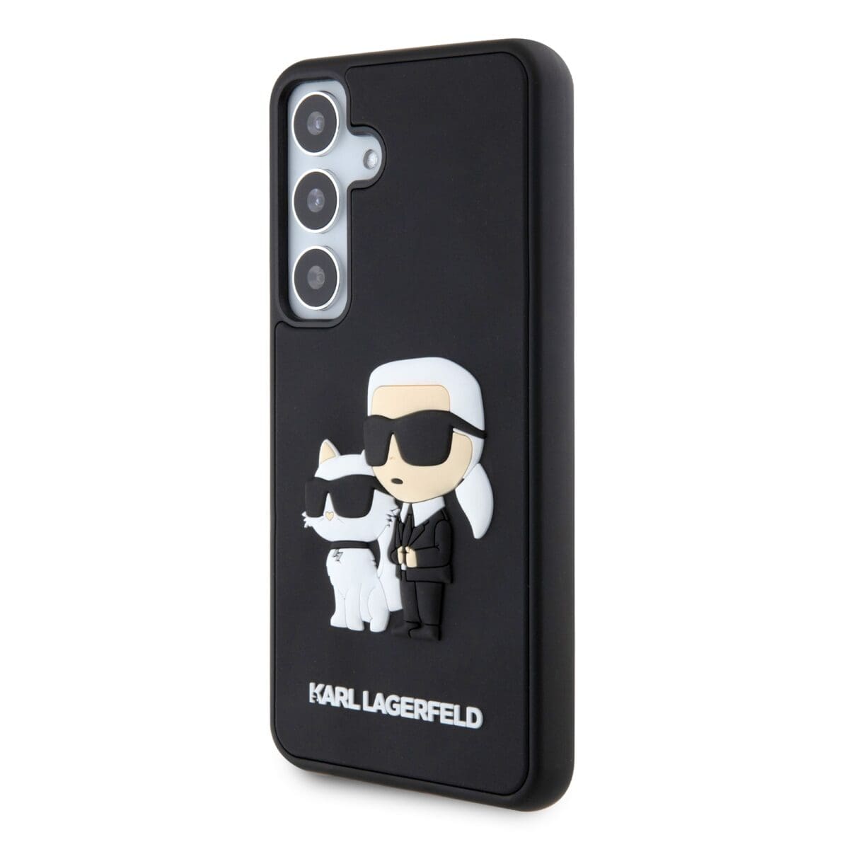 Karl Lagerfeld 3D Rubber Karl and Choupette Black Kryt Samsung Galaxy S24