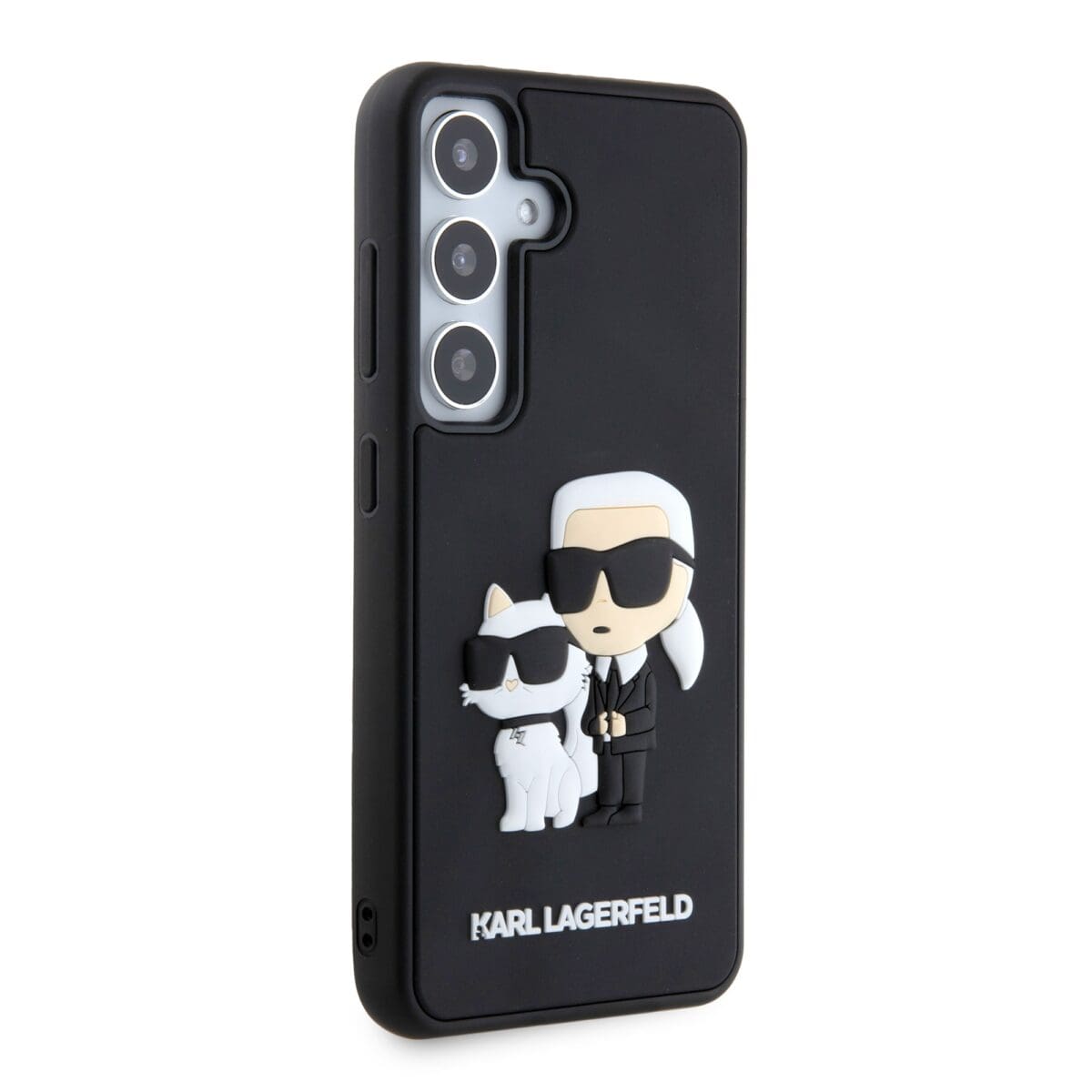 Karl Lagerfeld 3D Rubber Karl and Choupette Black Kryt Samsung Galaxy S24