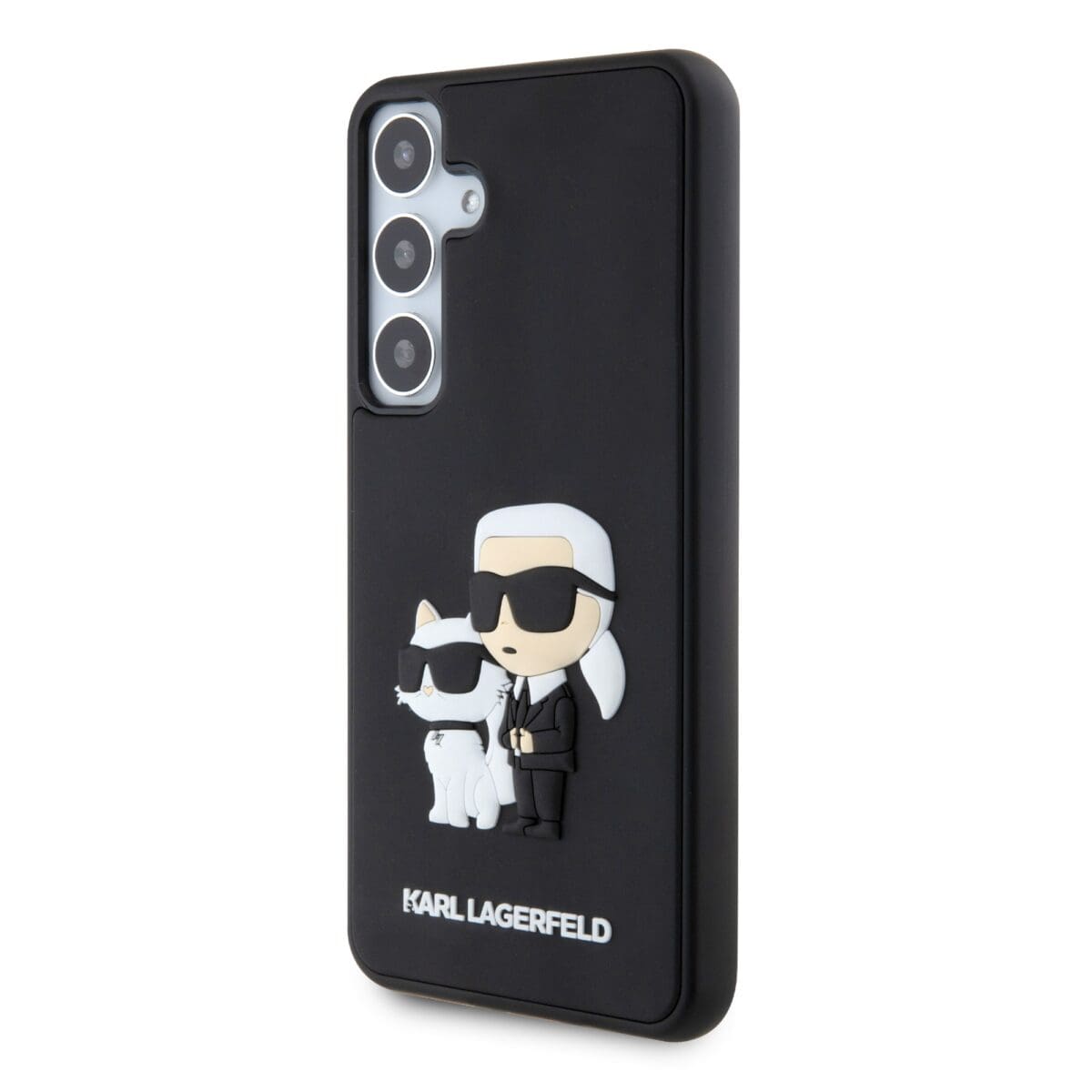 Karl Lagerfeld 3D Rubber Karl and Choupette Black Kryt Samsung Galaxy S24 Plus