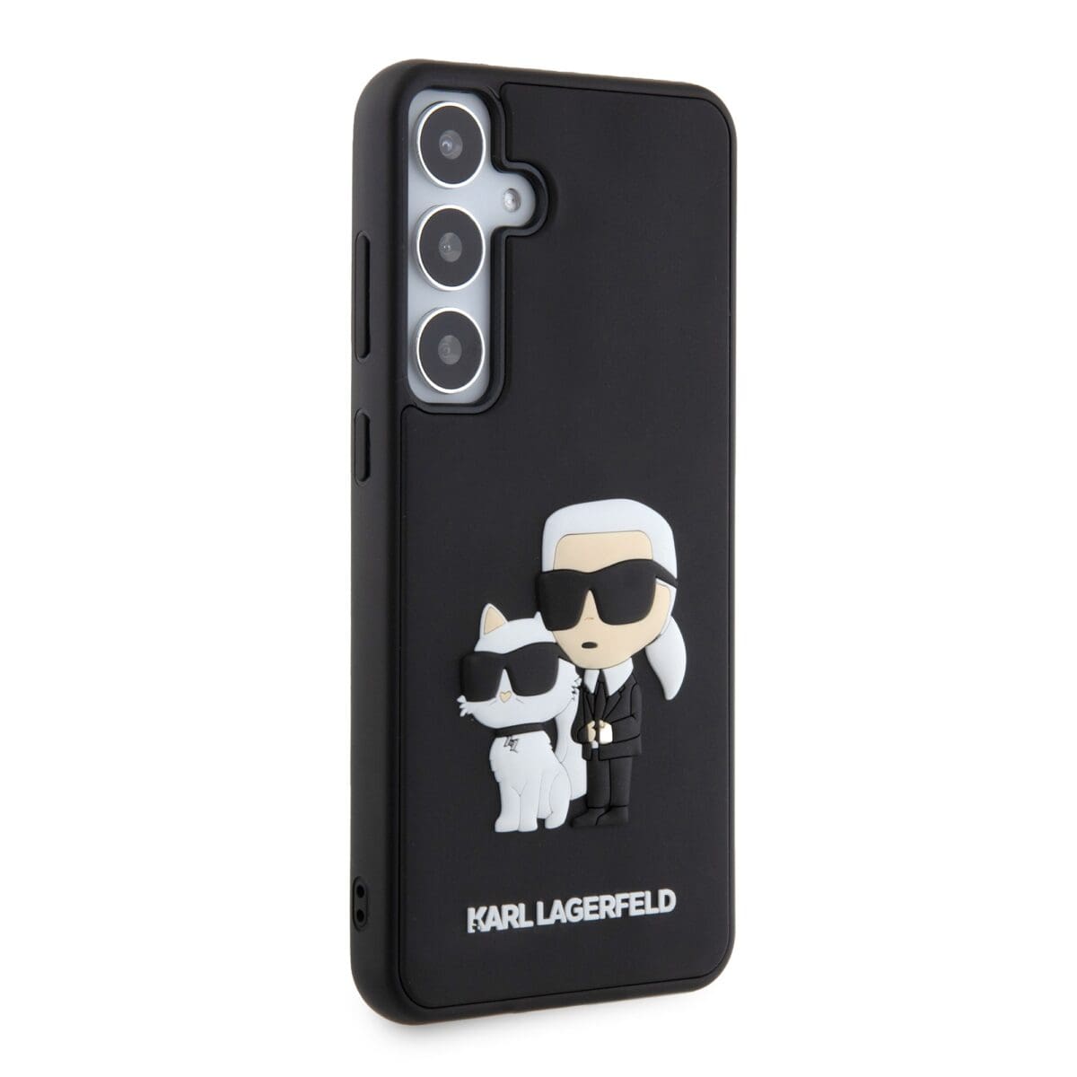 Karl Lagerfeld 3D Rubber Karl and Choupette Black Kryt Samsung Galaxy S24 Plus