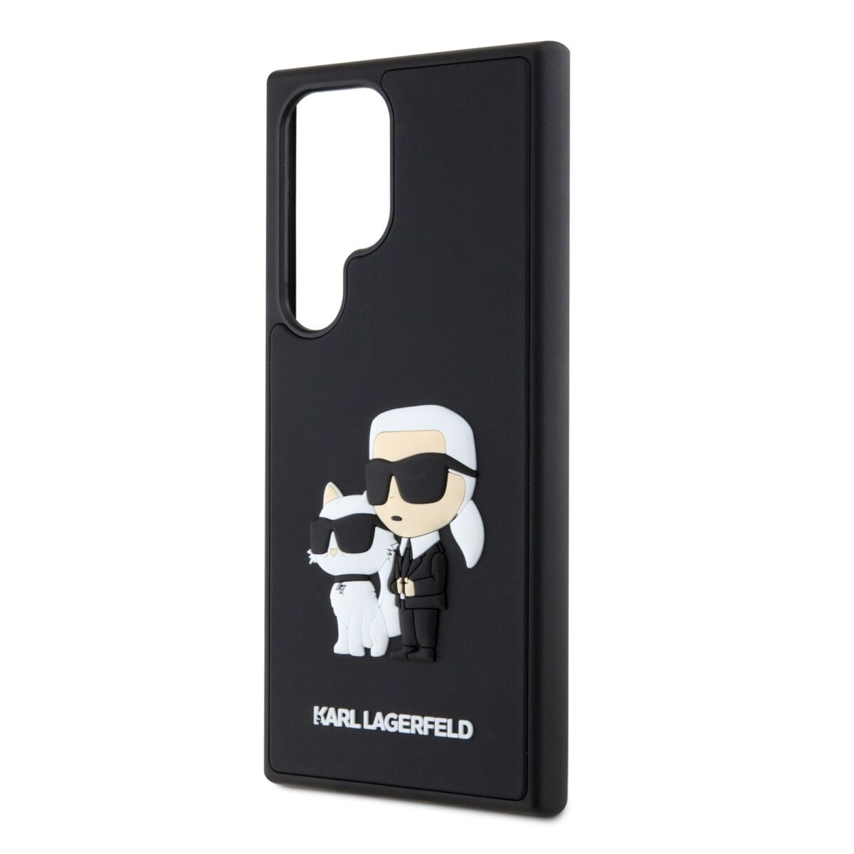 Karl Lagerfeld 3D Rubber Karl and Choupette Black Kryt Samsung Galaxy S24 Ultra