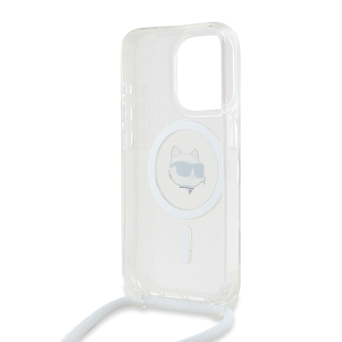 Karl Lagerfeld IML Crossbody Choupette Head MagSafe Transparent Kryt iPhone 15 Pro