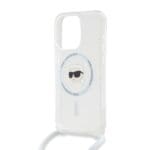 Karl Lagerfeld IML Crossbody Karl Head MagSafe Transparent Kryt iPhone 15 Pro