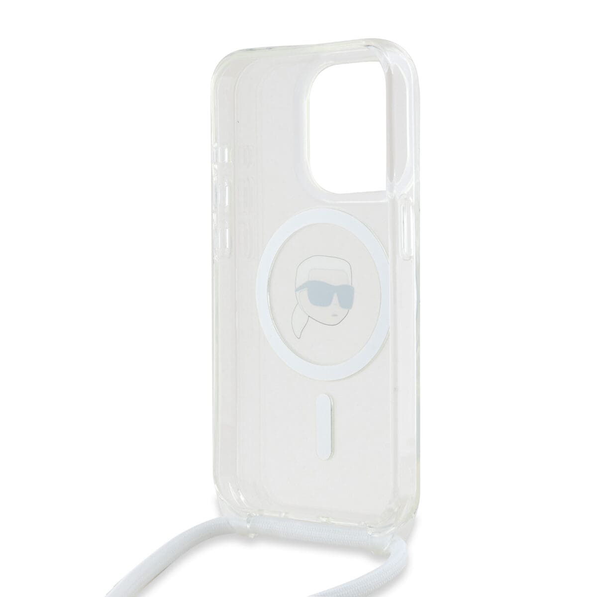 Karl Lagerfeld IML Crossbody Karl Head MagSafe Transparent Kryt iPhone 15 Pro