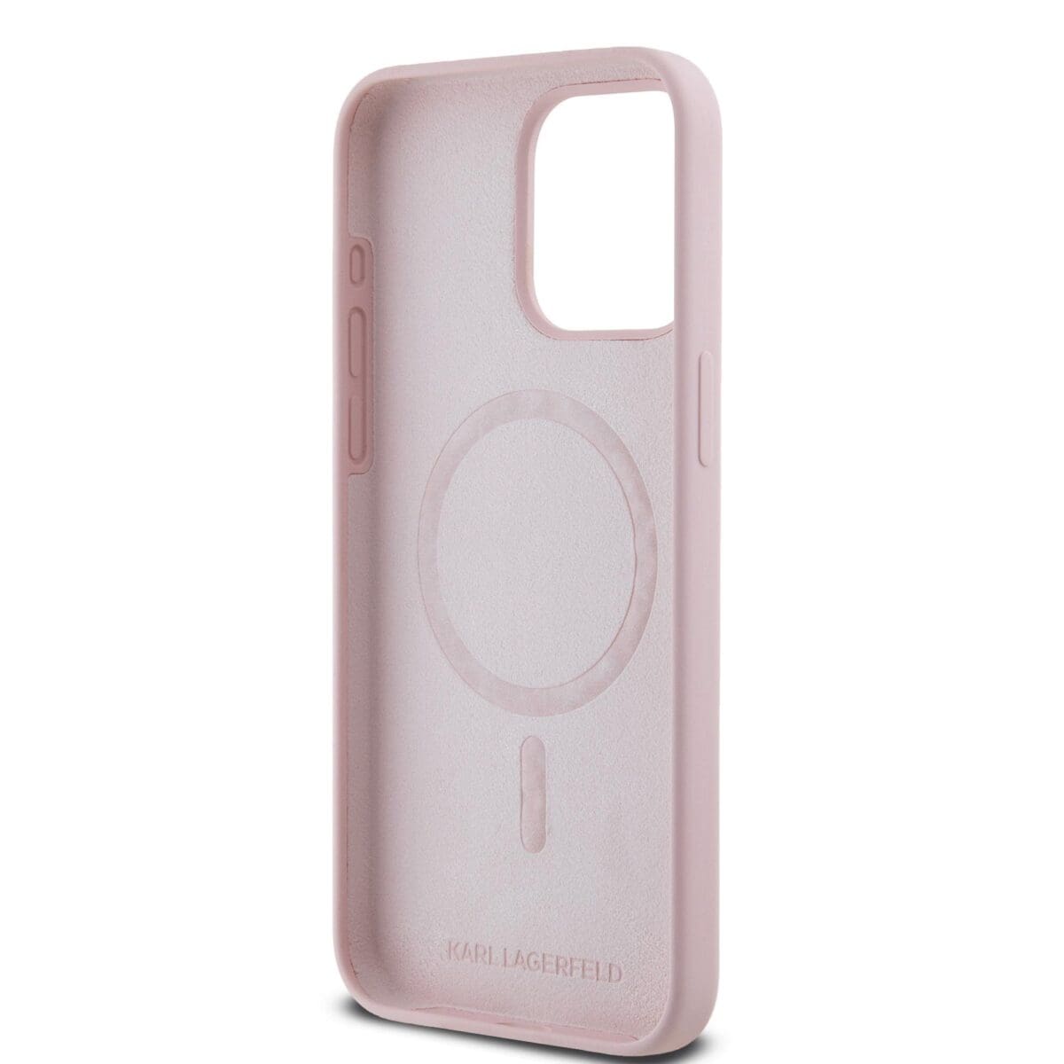 Karl Lagerfeld Liquid Silicone Karl and Choupette MagSafe Pink Kryt iPhone 15 Pro Max