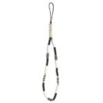 Guess GUSTBCKH Phone Strap Black-White Heishi Beads