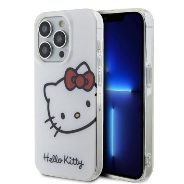 Hello Kitty IML Head Logo White Kryt iPhone 15 Pro