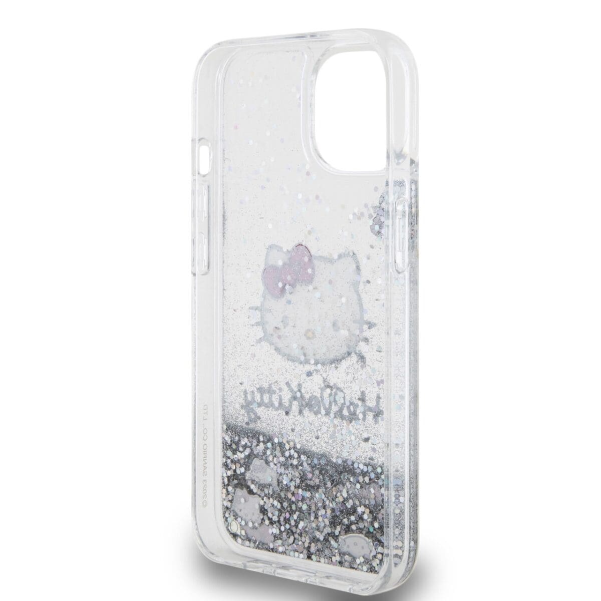 Hello Kitty Liquid Glitter Electroplating Head Logo Transparent Kryt iPhone 12/12 Pro