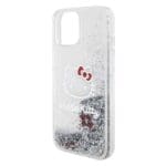 Hello Kitty Liquid Glitter Electroplating Head Logo Transparent Kryt iPhone 15