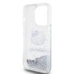 Hello Kitty Liquid Glitter Electroplating Head Logo Transparent Kryt iPhone 15 Pro