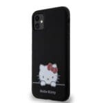 Hello Kitty Liquid Silicone Daydreaming Logo Black Kryt iPhone 11