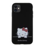 Hello Kitty Liquid Silicone Daydreaming Logo Black Kryt iPhone 11