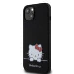 Hello Kitty Liquid Silicone Daydreaming Logo Black Kryt iPhone 13