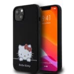 Hello Kitty Liquid Silicone Daydreaming Logo Black Kryt iPhone 13