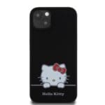 Hello Kitty Liquid Silicone Daydreaming Logo Black Kryt iPhone 13