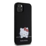 Hello Kitty Liquid Silicone Daydreaming Logo Black Kryt iPhone 13