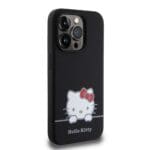 Hello Kitty Liquid Silicone Daydreaming Logo Black Kryt iPhone 15 Pro