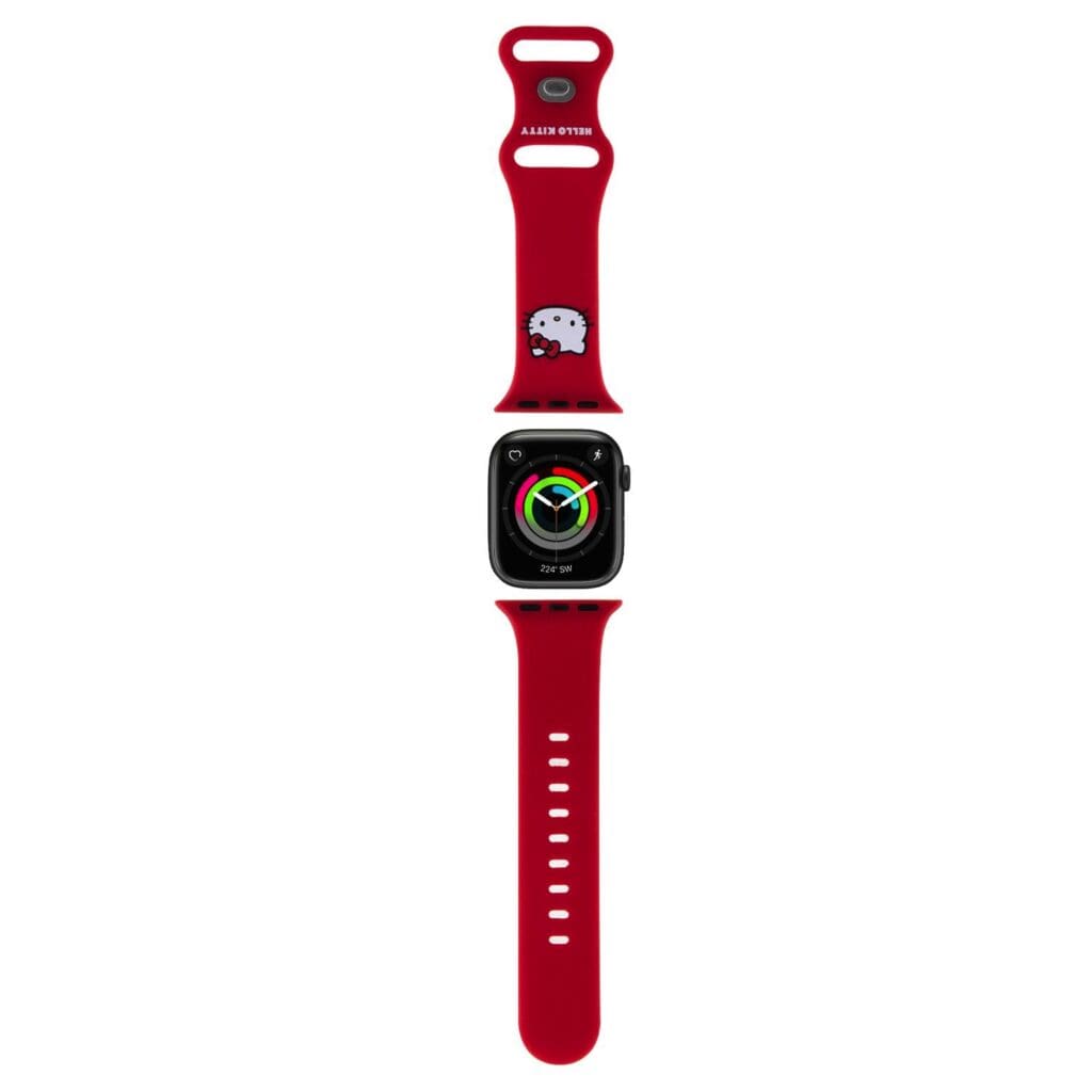 Hello Kitty Liquid Silicone Kitty Head Logo Band Apple Watch 38/40mm Red