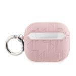 Karl Lagerfeld PU Embossed Karl and Choupette Heads Pink Kryt AirPods 3