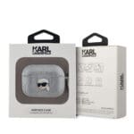 Karl Lagerfeld PU Embossed Karl Head Silver Kryt AirPods Pro