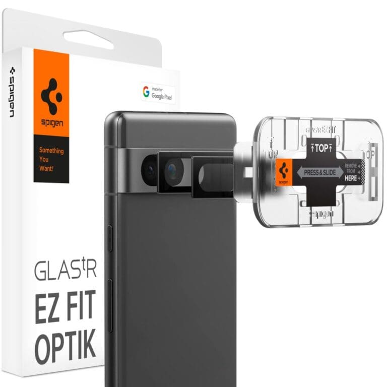 Spigen Optik.tr ”ez Fit” Camera Protector 2-pack Black Google Pixel 7a