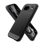 Spigen Rugged Armor Matte Black Kryt Google Pixel 8a