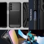 Spigen Rugged Armor Matte Black Kryt Samsung Galaxy A25 5G