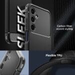 Spigen Rugged Armor Matte Black Kryt Samsung Galaxy A25 5G