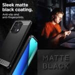 Spigen Rugged Armor Matte Black Kryt Xiaomi Redmi Note 13 4G