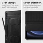 Spigen Rugged Armor ”Pro” Black Kryt Samsung Galaxy Tab S9 Fe Plus 12.4 X610/X616b