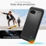 Spigen Tough Armor Black Kryt Google Pixel 8a