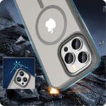 Tech-Protect MagMat ”2” MagSafe Matte Titanium Kryt iPhone 15 Pro