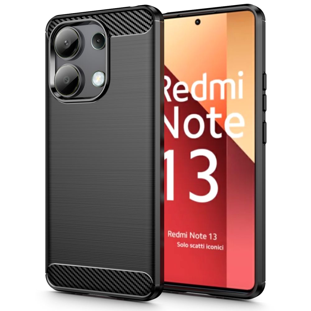 Tech-Protect TPUCarbon Black Kryt Xiaomi Redmi Note 13 4G