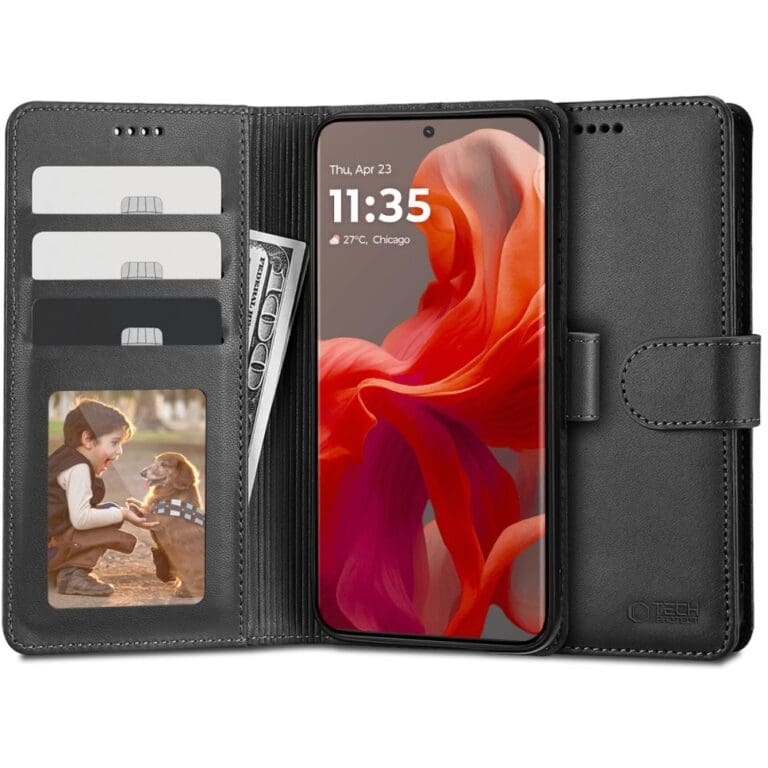 Tech-Protect Wallet Black Kryt Motorola Moto G85 5G