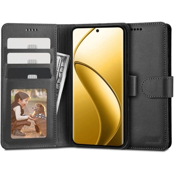 Tech-Protect Wallet Black Kryt Realme 12 Pro 5G/12 Pro Plus 5G