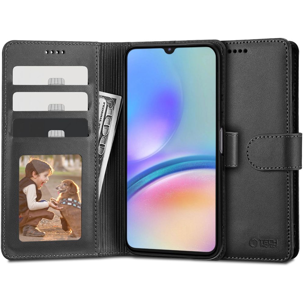 Tech-Protect Wallet Black Kryt Samsung Galaxy A05s