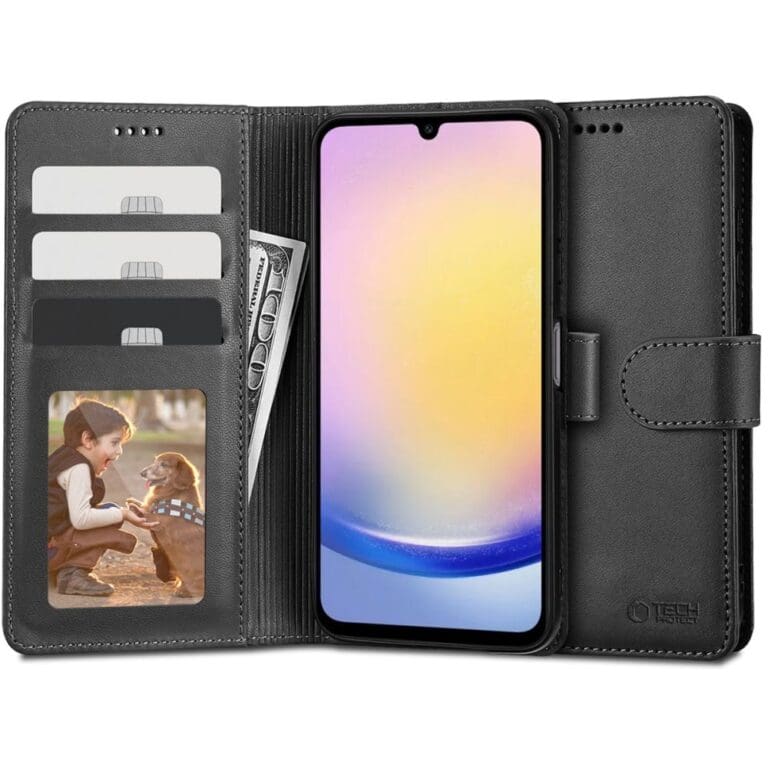 Tech-Protect Wallet Black Kryt Samsung Galaxy A25 5G