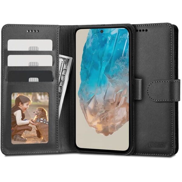 Tech-Protect Wallet Black Kryt Samsung Galaxy M35