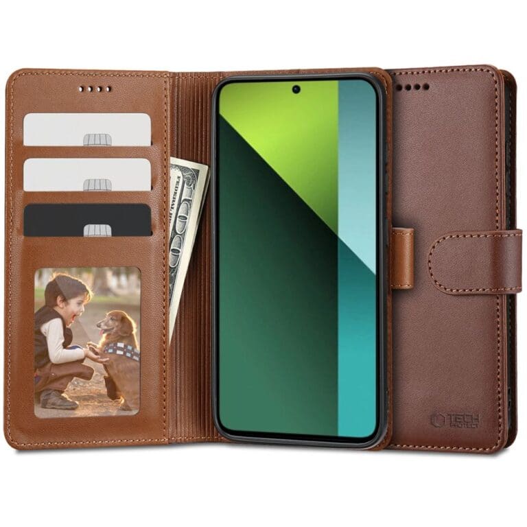 Tech-Protect Wallet Brown Kryt Xiaomi Redmi Note 13 Pro 5G