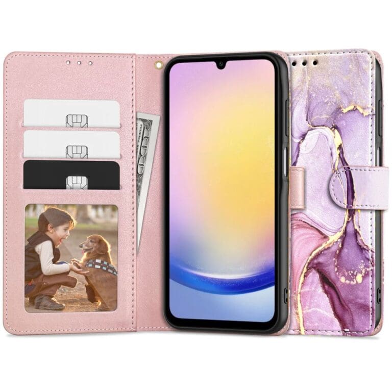 Tech-Protect Wallet Marble Kryt Samsung Galaxy A25 5G