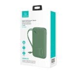 Usams Powerbank PB56 10000mAh 2xUSB / USB-C / MicroUSB Fast Charge Dark Green 10KCD15003 (US-CD150)