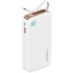 Usams Powerbank with Cable Retractable Lightning 10000 mAh PD 20W Fast Charge XY Series White 10KCD22502 (US-CD225)