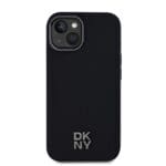 DKNY PU Leather Stack Logo MagSafe Black Kryt iPhone 14