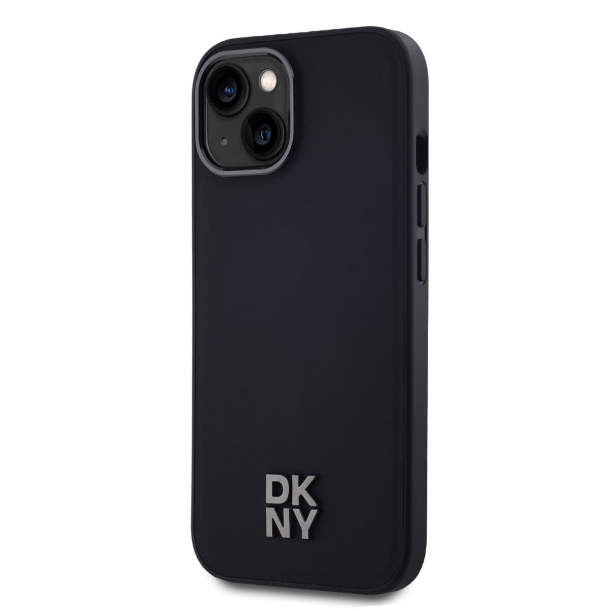 DKNY PU Leather Stack Logo MagSafe Black Kryt iPhone 14