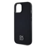 DKNY PU Leather Stack Logo MagSafe Black Kryt iPhone 14