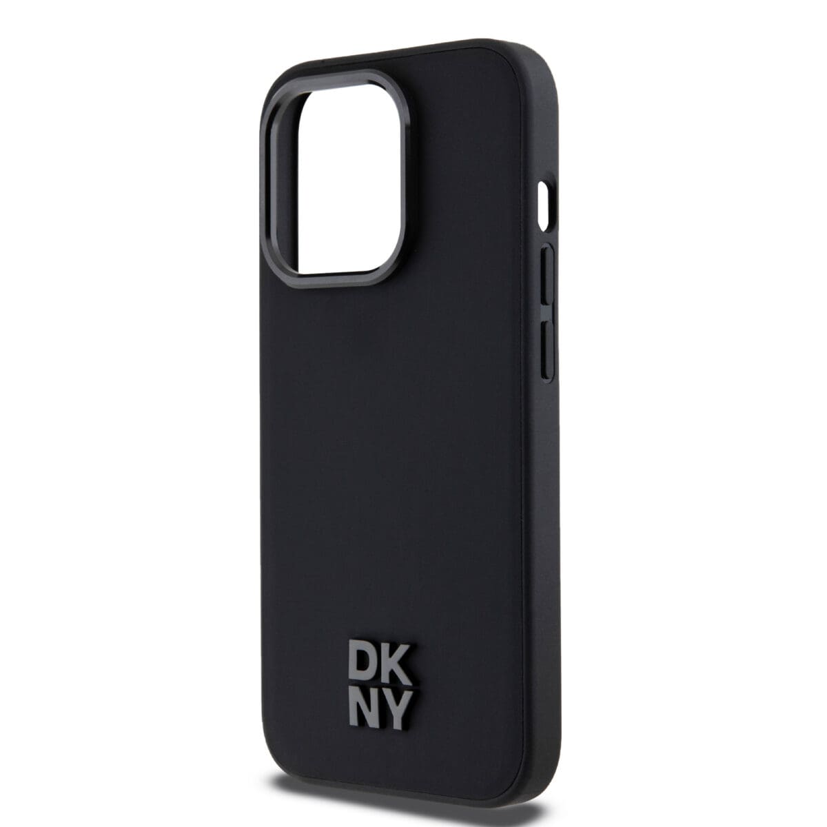 DKNY PU Leather Stack Logo MagSafe Black Kryt iPhone 14 Pro